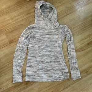 Lululemon hooded pullover - grey size 8
